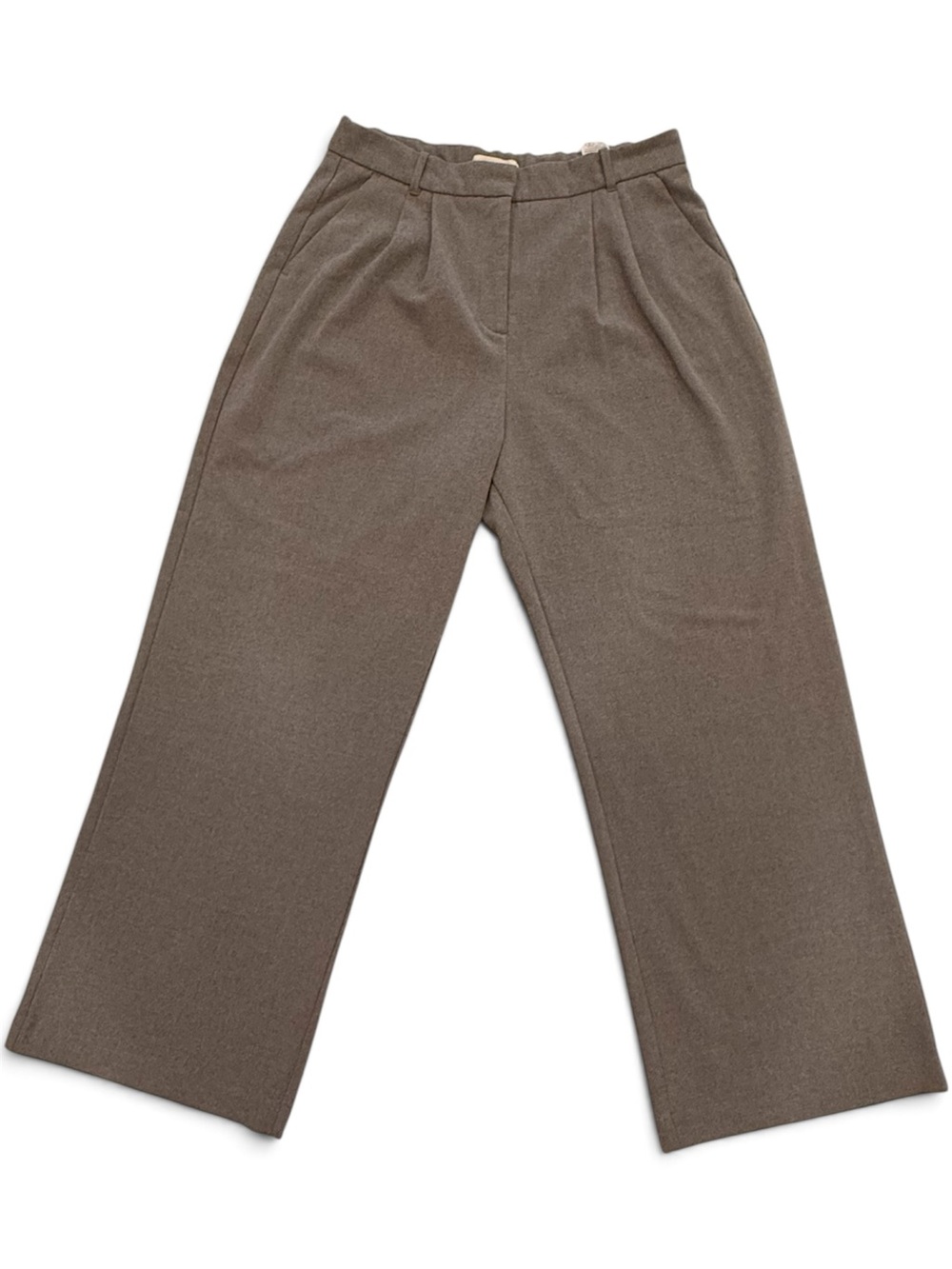 Abercrombie & Fitch Wide Leg Pants in Heather Gray